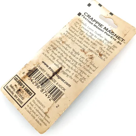 Leland's Lures Pop-eye Jig, 0,5 г, до рибалки #14059