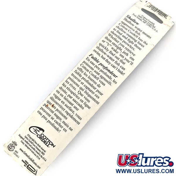  Cotton Cordell Red Fin, білий перламутр/червоний, 14 г, воблер #14087