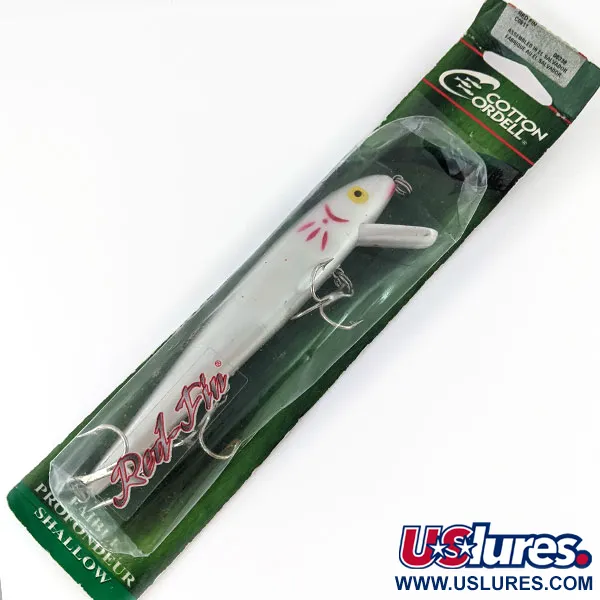  Cotton Cordell Red Fin, білий перламутр/червоний, 14 г, воблер #14087