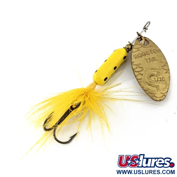 Yakima Bait Worden’s Original Rooster Tail, золото, 1,77 г, блешня оберталка (вертушка) #14140