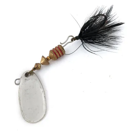 Mepps Comet 2 з можливістю заміни гачка, 1970-х, срібло, 4,5 г, блешня оберталка (вертушка) #14143