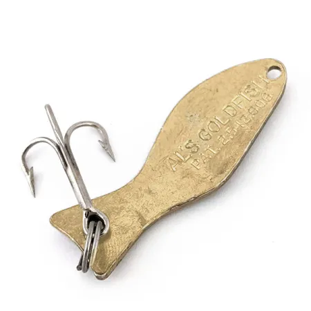 Al's gold fish, золото/зелений, 9 г, блесна коливалка (колебалка) #14153