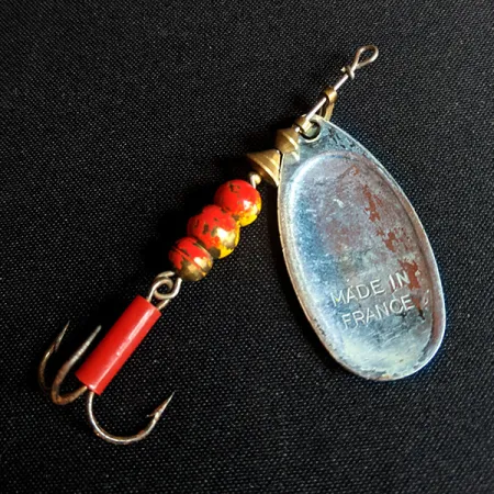 Mepps Aglia 4, чорний/білий/срібло, 9 г, блешня оберталка (вертушка) #14227