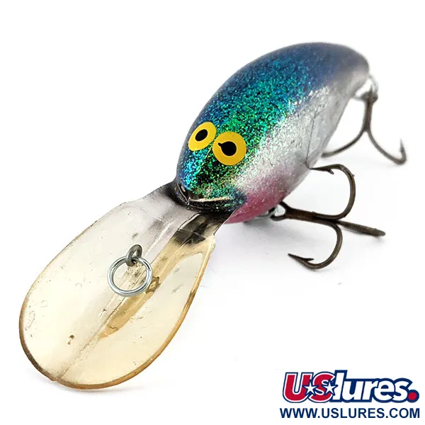 Norman DD14, срібло/зелений/покриття різнокольоровим гліттером, 16 г, блесна коливалка (колебалка) #14287