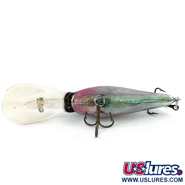 Norman DD14, срібло/зелений/покриття різнокольоровим гліттером, 16 г, блесна коливалка (колебалка) #14287