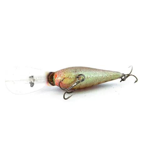 Norman DD14, Окунь з покриттям зеленим гліттером, 16 г, воблер #14288