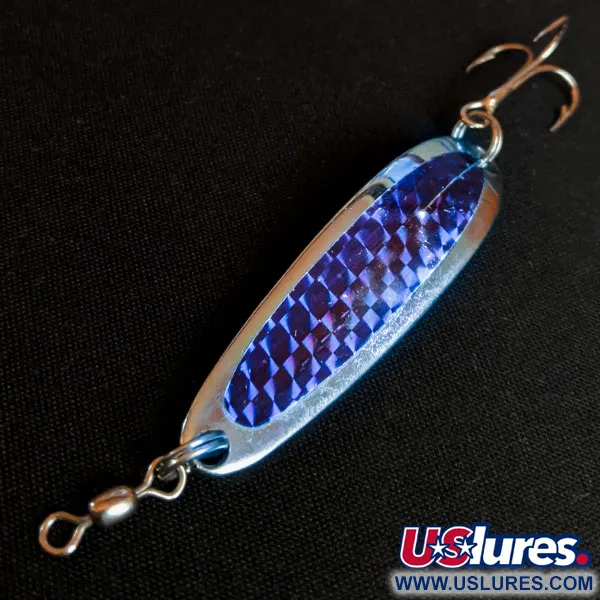 Luhr Jensen Krocodile #3, нікель/фіолетовий, 14 г, блесна коливалка (колебалка) #14298