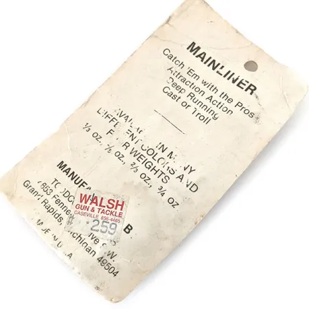 TODDCO Main Liner (світиться в темряві), білий/жовтий/нікель, 21 г, блесна коливалка (колебалка) #14310