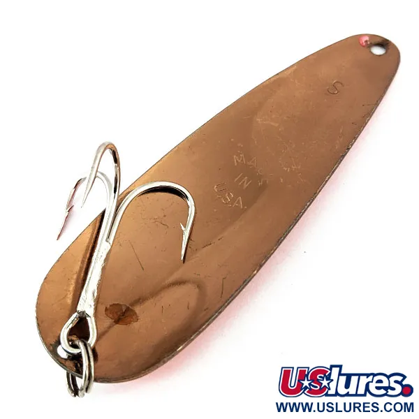  Worth Chippewa Steel Spoon, рожевий/білий/мідь, 17 г, блесна коливалка (колебалка) #14332