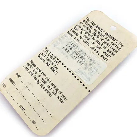 Luhr Jensen ​Les Davis Hotrod, золото, 5 г, блесна коливалка (колебалка) #14374