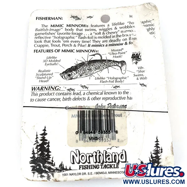 Northland Mimic Minnow, силікон