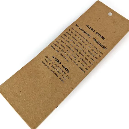 Hydro Lures ​Незачіпляйка Hydro Spoon, чорний/білий, 17 г, блесна коливалка (колебалка) #14486