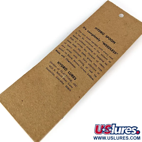 Hydro Lures ​Незачіпляйка Hydro Spoon, чорний/білий, 17 г, воблер #14486