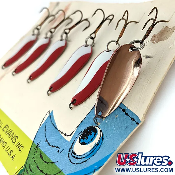 Glen Evans Pay-Off, червоний/білий/мідь, 5 г, блесна коливалка (колебалка) #14509