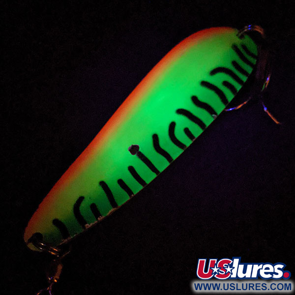  Gibbs Croc UV (світиться в ультрафіолеті), Fire Tiger, 58 г, блесна коливалка (колебалка) #14533
