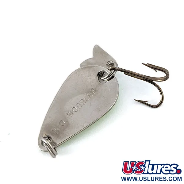 Acme K.O. Wobbler, нікель/зелений, 3,5 г, блесна коливалка (колебалка) #14619