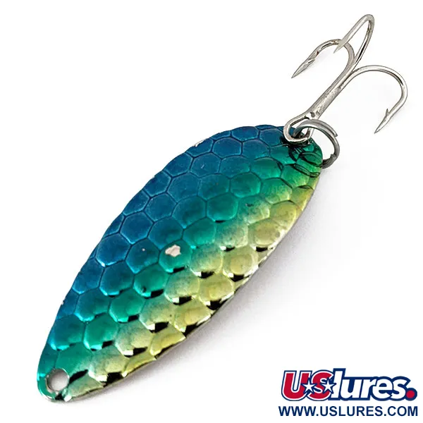  Acme Little Cleo bubbles, синій/зелений/нікель/золото, 11 г, блесна коливалка (колебалка) #14641