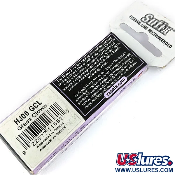 Rapala Husky Jerk 6, Glass Clown, 3 г, воблер #14677