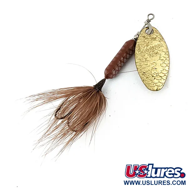 Yakima Bait Worden’s Original Rooster Tail 2, золото, 3,5 г, блешня оберталка (вертушка) #14721