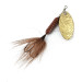 Yakima Bait Worden’s Original Rooster Tail 2, золото, 3,5 г, блешня оберталка (вертушка) #14721