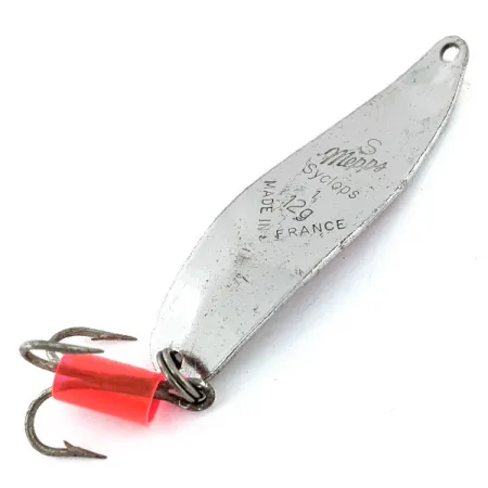 Mepps Syclops 1, нікель/червоний, 12 г, блесна коливалка (колебалка) #14776