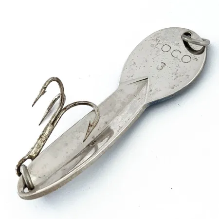 Luhr Jensen Loco 3, нікель/синій, 17 г, блесна коливалка (колебалка) #14800