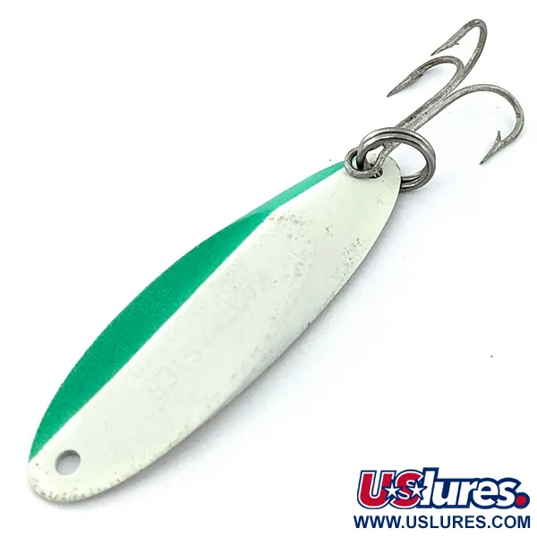 Acme Kastmaster (світиться в темряві), білий/зелений/нікель, 21 г, блесна коливалка (колебалка) #14806