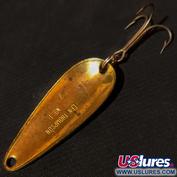 Len Thompson #1, Frog/золото, 21 г, блесна коливалка (колебалка) #14817