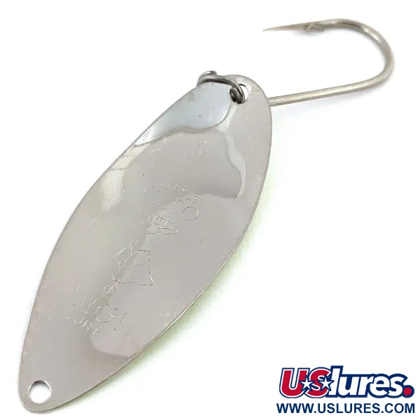 Seneca Little Cleo (Hula Girl) тролінгова UV (світиться в ультрафіолеті), нікель/зелений, 7 г, блесна коливалка (колебалка) #14832