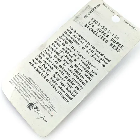 Luhr Jensen Super-Duper 503, 4,3 г, блесна коливалка (колебалка) #14852