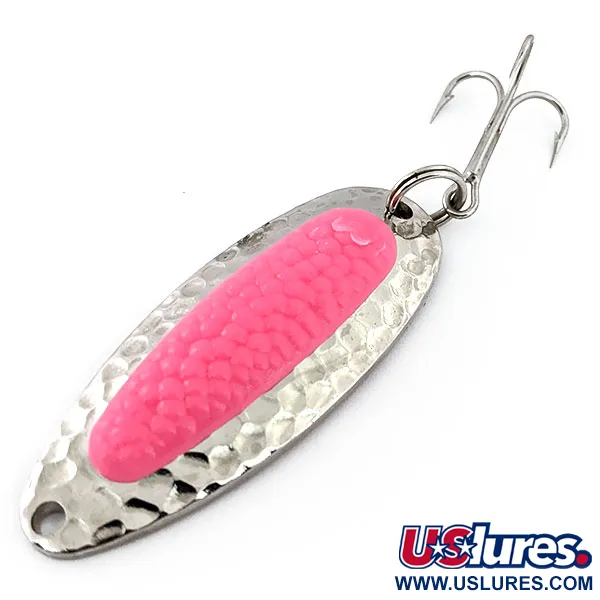  Blue Fox Pixee UV (світиться в ультрафіолеті), карбований нікель/рожевий UV - світиться в ультрафіолеті, 14 г, блесна коливалка (колебалка) #14872
