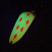  Lucky Strike Warden Worry з пелюстками​, жовтий/червоний/нікель UV - світиться в ультрафіолеті, 16 г, блесна коливалка (колебалка) #14878