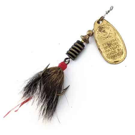 Mepps Comet 3 Dressed, золото, 6,5 г, блешня оберталка (вертушка) #14895