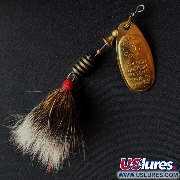  Mepps Comet 3 Dressed, золото, 6,5 г, блешня оберталка (вертушка) #14895