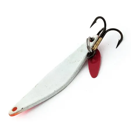 Bay de Noc Do-Jigger UV (світиться в ультрафіолеті), білий/помаранчевий, 5 г, блесна коливалка (колебалка) #14907