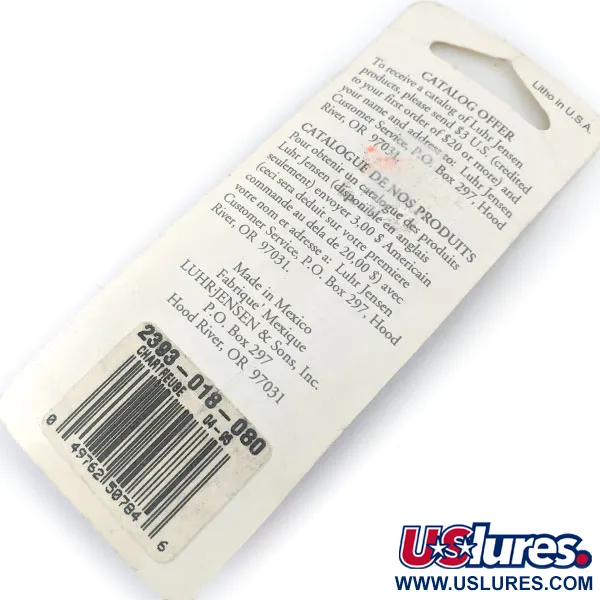  ​Luhr Jensen Hot Tail, нікель/жовтий, 3,5 г, блешня оберталка (вертушка) #14956