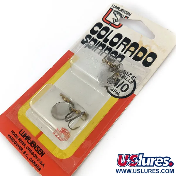  Luhr Jensen Colorado Spinner, нікель, 1,4 г, блешня оберталка (вертушка) #14969