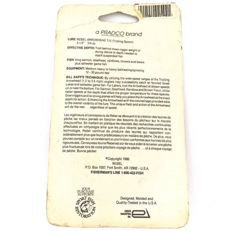 Rebel Arrowhead, золото (покриття золотом), 17 г, блесна коливалка (колебалка) #16187