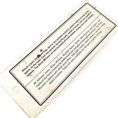 Незачіпляйка Johnson Silver Minnow, 1970-e, 14 г, блесна коливалка (колебалка) #14978