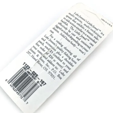 Luhr Jensen Little Jewel, Хром/синьо, 14 г, блесна коливалка (колебалка) #15630