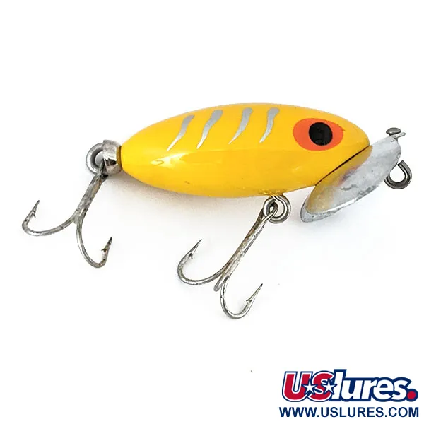 Fred Arbogast Jitterbug, Жовтий, 7 г, воблер #15112