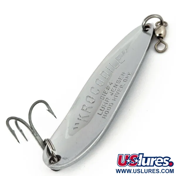 Luhr Jensen Krocodile #4, Хром, 19 г, блесна коливалка (колебалка) #15224