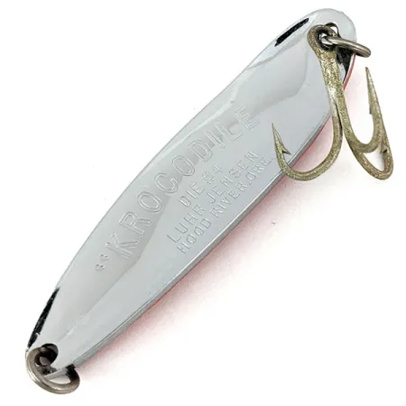 Luhr Jensen Krocodile #4, Хром, 19 г, блесна коливалка (колебалка) #15225