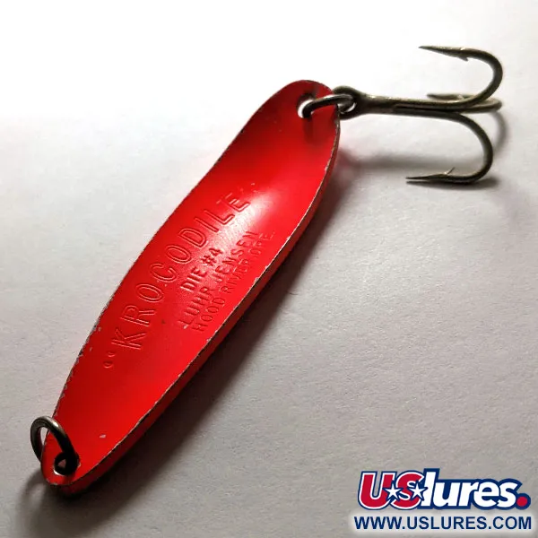 Luhr Jensen Krocodile #4, Червоний, 19 г, блесна коливалка (колебалка) #15279