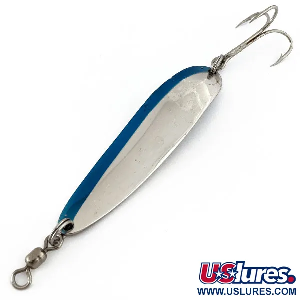 Luhr Jensen Krocodile #4, Хром/синя, 14 г, блесна коливалка (колебалка) #15378