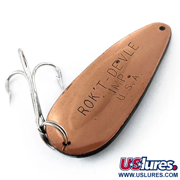 Eppinger Dardevle Rok't Imp, Чорна/біла/мідна, 21 г, блесна коливалка (колебалка) #15401