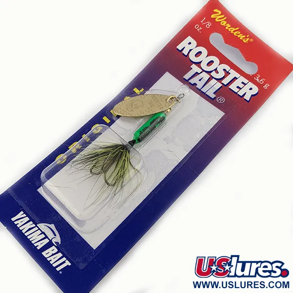 Yakima Bait Worden’s Original Rooster Tail, золото, 3,6 г, блешня оберталка (вертушка) #15741