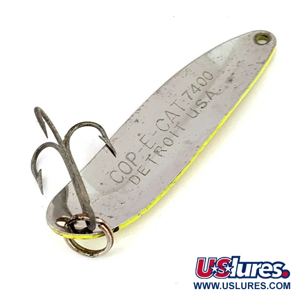 Eppinger Dardevle Cop-E-Cat 7400 UV (світиться в ультрафіолеті), Жовтий, 14 г, блесна коливалка (колебалка) #15918