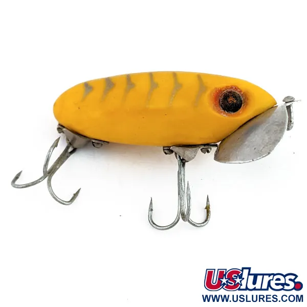  Fred Arbogast Jitterbug, Жовтий, 10 г, воблер #15926