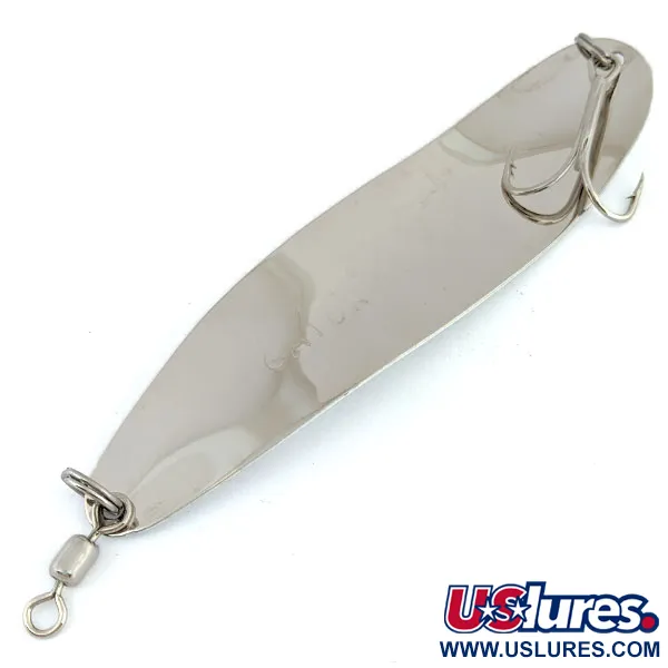  Gator (світиться в темряві), Хром/біла Glow - світиться у темряві, 31 г, блесна коливалка (колебалка) #15959